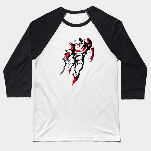 016 Tekkaman Sketch Baseball T-Shirt by Yexart